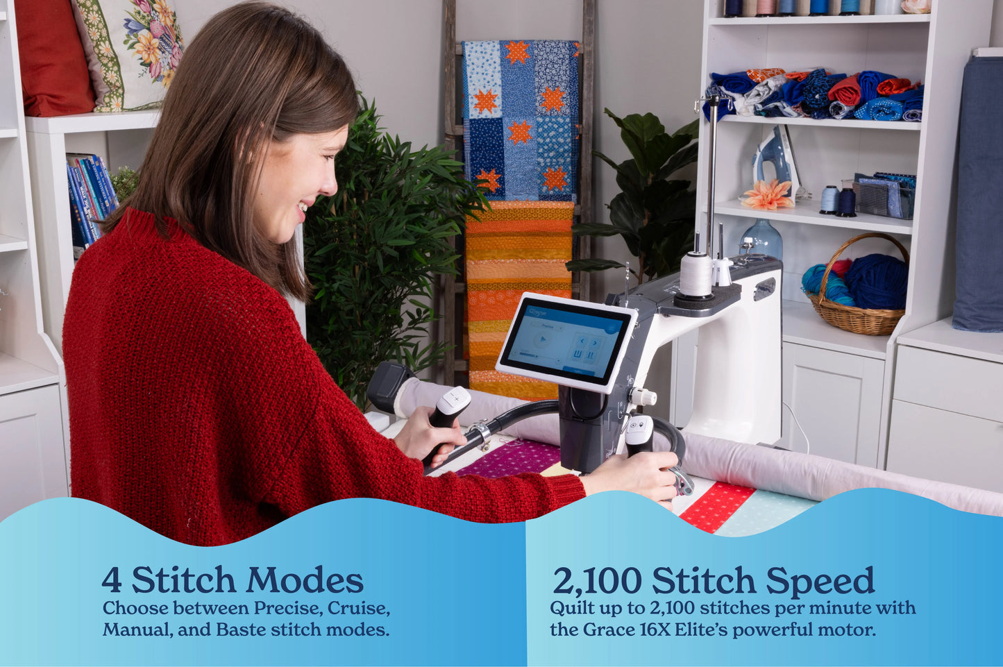 Grace 19X Elite Longarm Quilting Machine CHOOSE FRAME AND BUNDLE- CALL FOR BEST PRICING AND BUNDLE