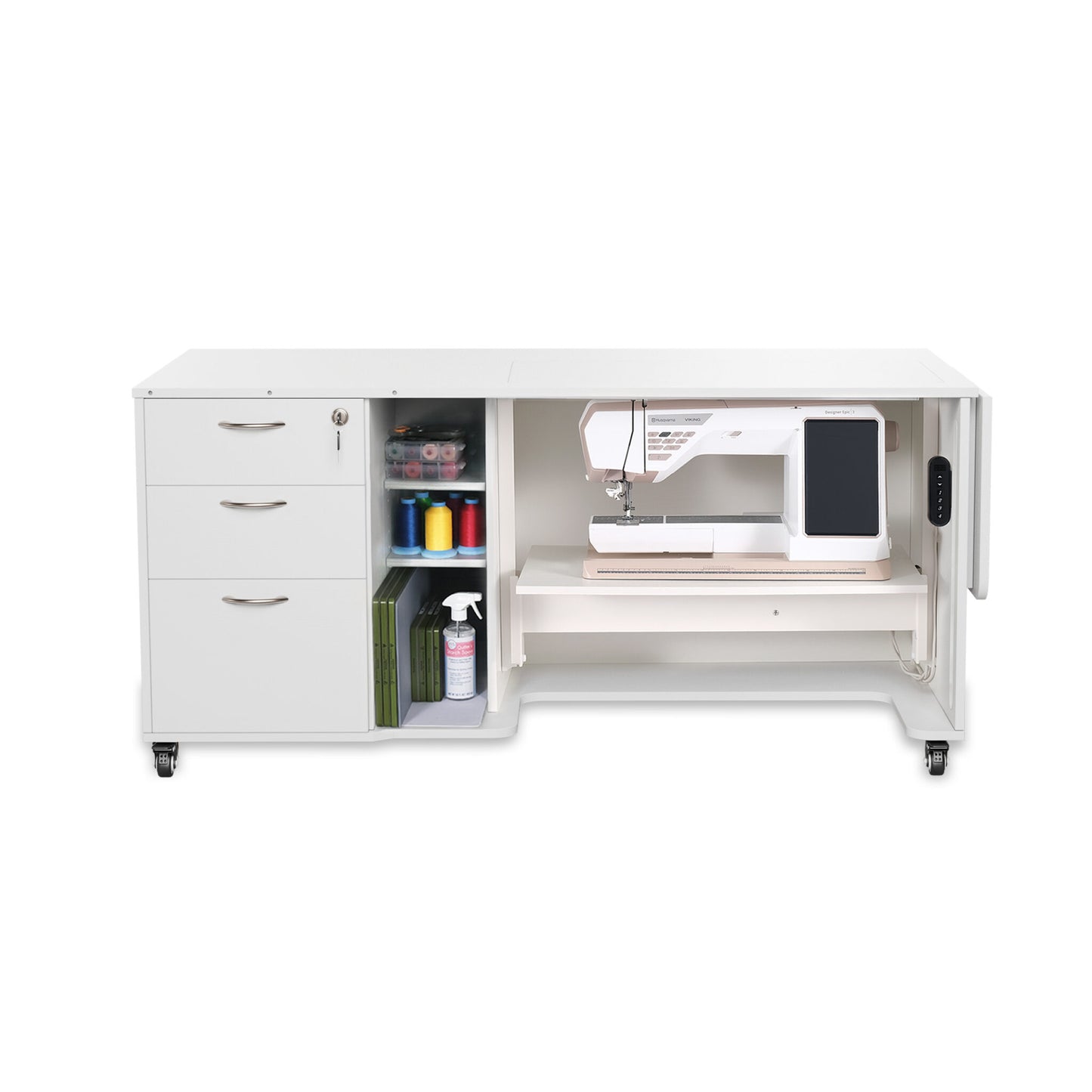 Sydney Lite Dual Rail Electric Sewing Cabinet