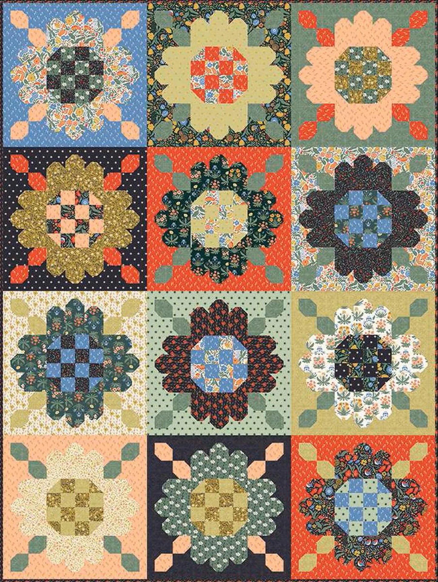 Riley Blake Quilt Kit Zinnia Seeds KT15470