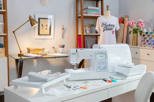 Combination Sewing & Embroidery with Disney NS1850D