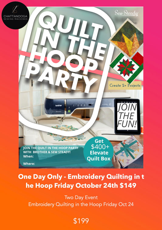 Sew Steady Ruler Work & Embroidery Quilting in the Hoop with Donelle McAdams - Two Day Event (FRIDAY & SATURDAY)